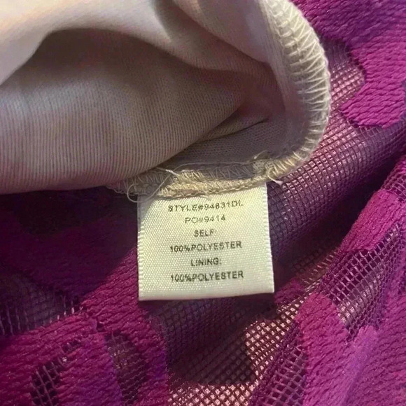 Skies are Blue scallop Edge Sparkling Violet Dress (NWT) - Picture 4 of 6